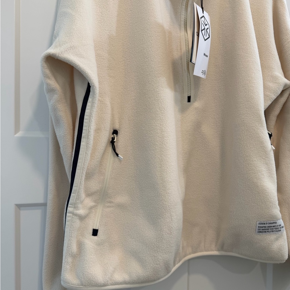Craghoppers Women’s L Cream Fleece pullover half zip fleece Jacket NWT #023 - Picture 5 of 14